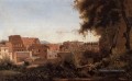 Rome Vue depuis les Jardins Farnèse à midi Étude du Colisée Jean Baptiste Camille Corot